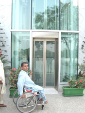 Disability sign board at mizar-e-Quaid