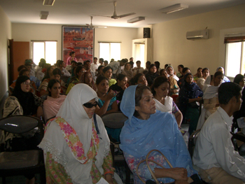 audience 1 Shaiza Husan and Rukhsana R. Jaffer member Managing Committee Idariue visible at front left